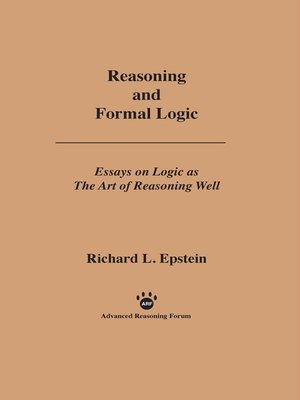 cover image of Reasoning and Formal Logic